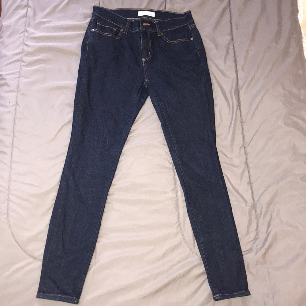 Ann Taylor Loft dark wash legging jeans